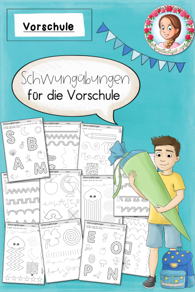 Arbeitsblätter Vorschule & Kita Schwungübungen (559553)