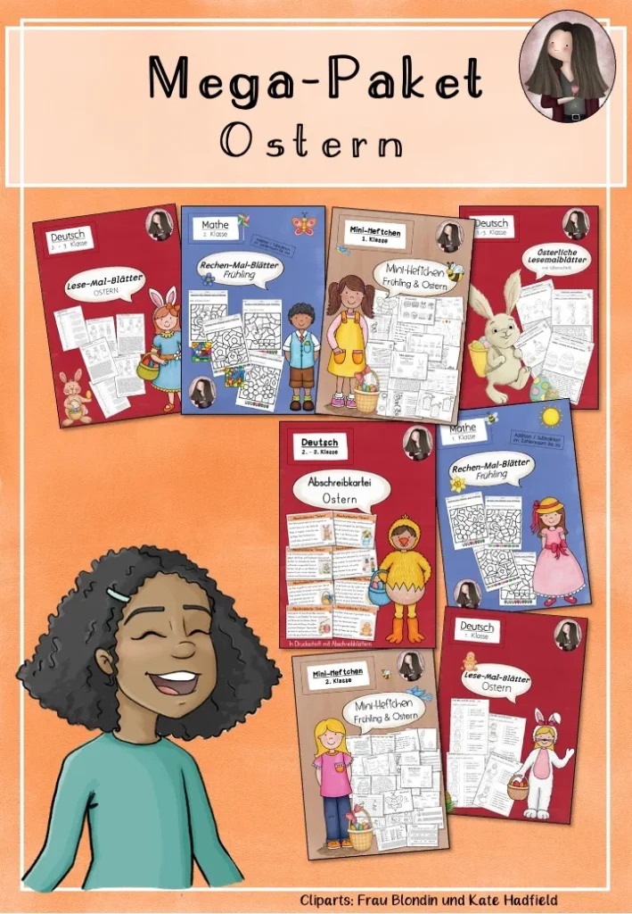 Materialpaket Ostern Mathematik Klasse 1-3 - Cover für Klasse 1-3