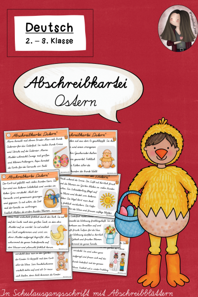 Abschreibkartei Ostern Schulausgangsschrift (SAS) (Klasse 2 bis 3) Deutsch (567325)