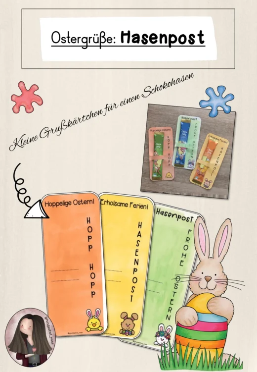 FREEBIE: Hasenpost (Grüße zu Ostern)