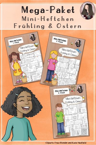 Mini-Heftchen Frühling & Ostern Klasse 1 bis 3 MEGA PAKET (576715)