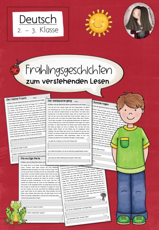 Frühlingsgeschichten zum verstehenden Lesen für Klasse 2 bis 4