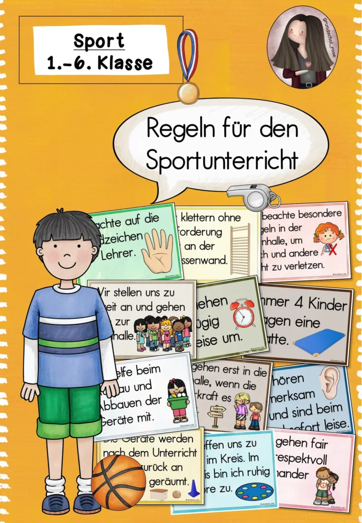 Regeln Sportunterricht | Plakate & Bildkarten