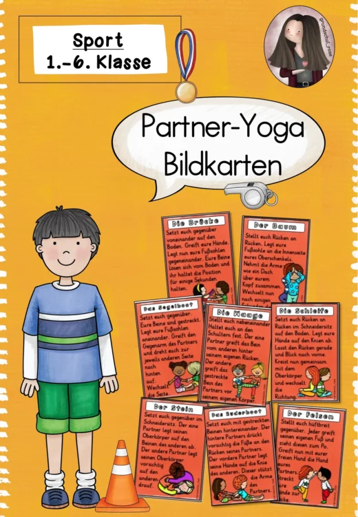 FREEBIE: Partner-Yoga-Bildkarten (1.-6. Klasse)