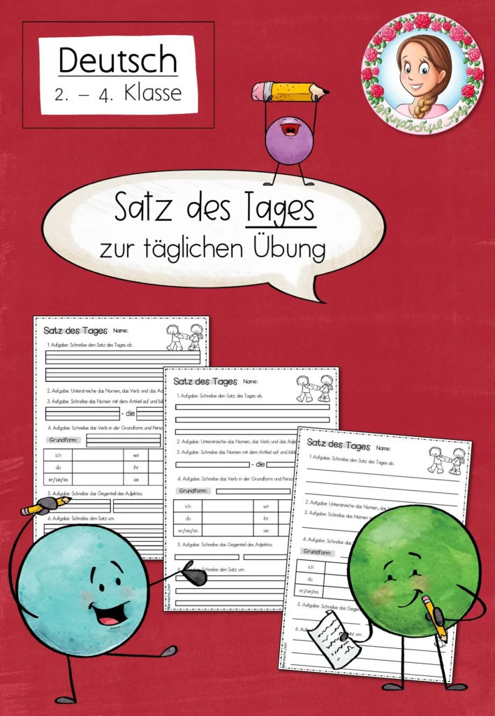 Unterrichtsmaterial SatzDesTages Deutsch Klasse 2-4 - Cover für Klasse 2-4