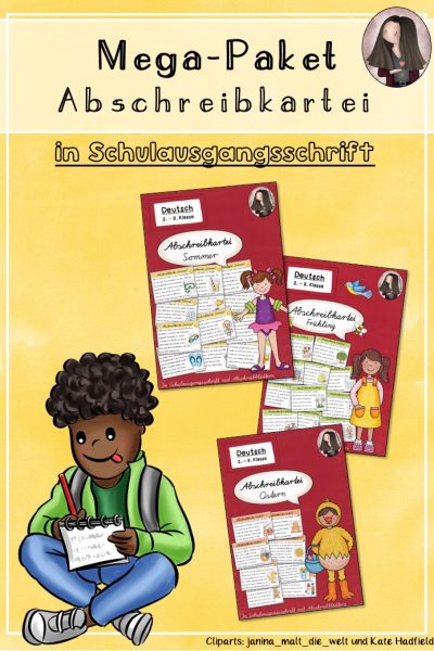 Mega-Paket: Alle Abschreibkarteien in Schulausgangsschrift (2.-3. Klasse) (619905)