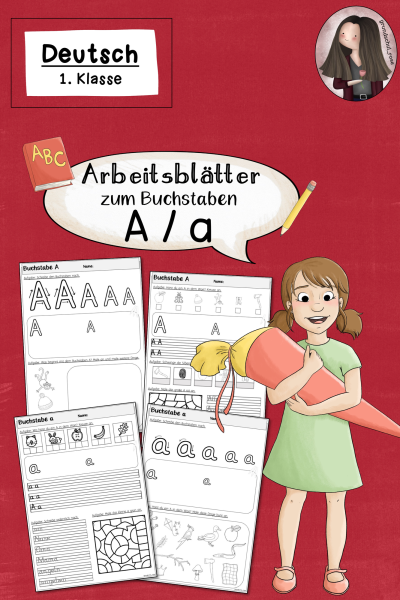 Arbeitsblätter zur Einführung des Buchstabens A (1. Klasse) (620320)