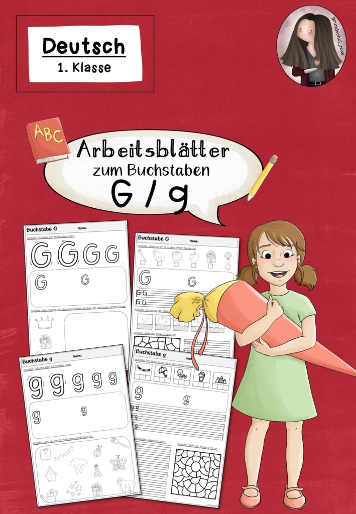 Buchstabe G Arbeitsblätter | Einführung Klasse 1