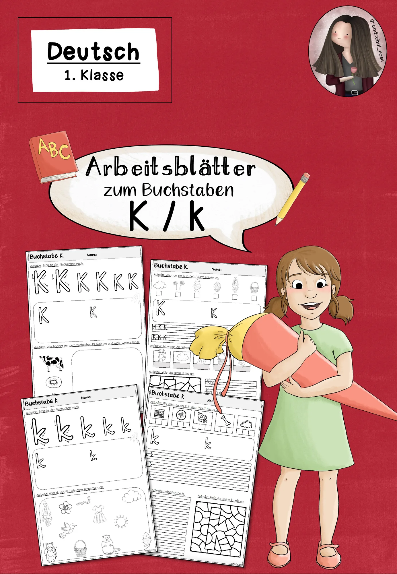 Arbeitsblätter zur Einführung des Buchstabens K (1. Klasse)