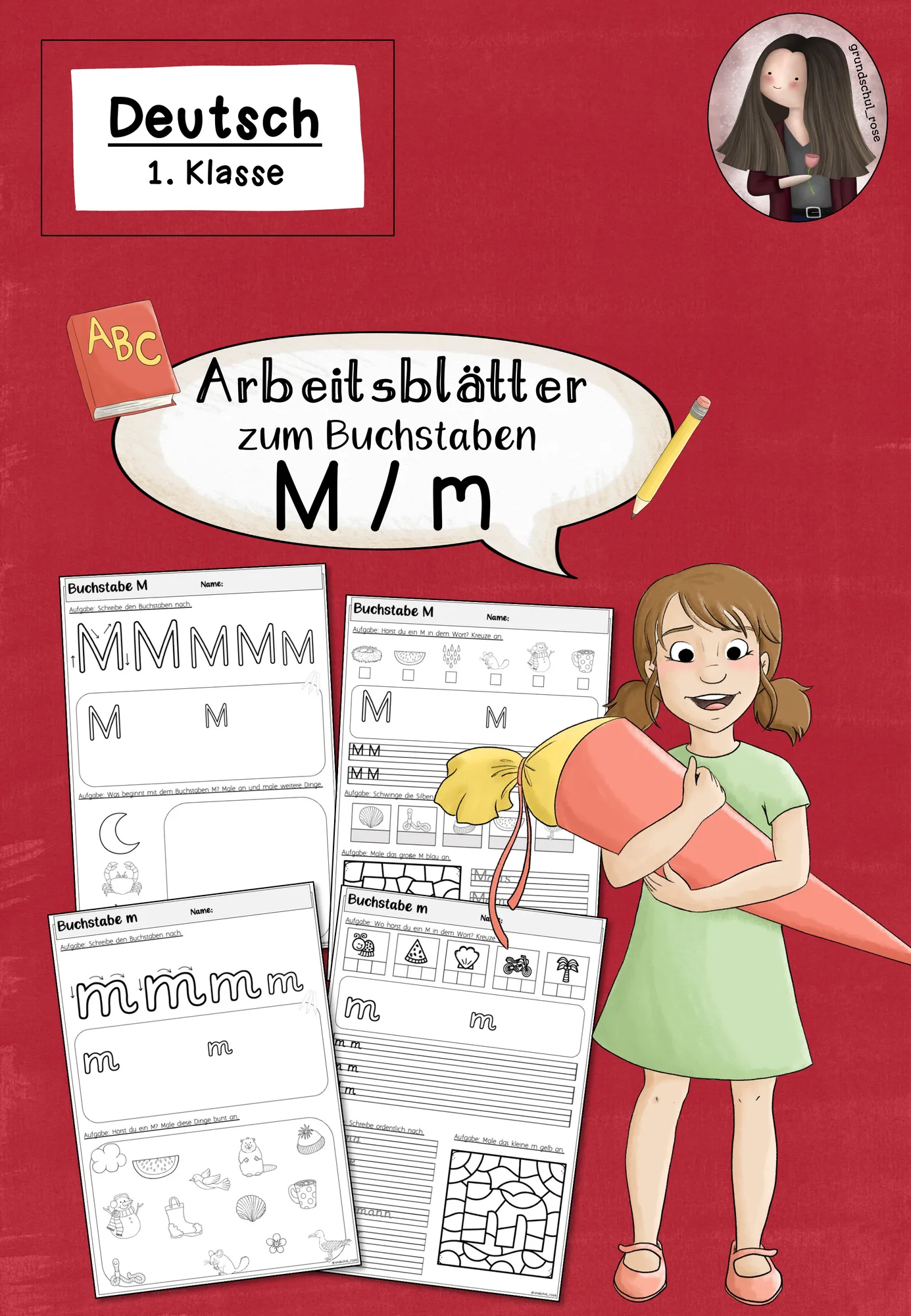 Arbeitsblätter zur Einführung des Buchstabens M (1. Klasse)