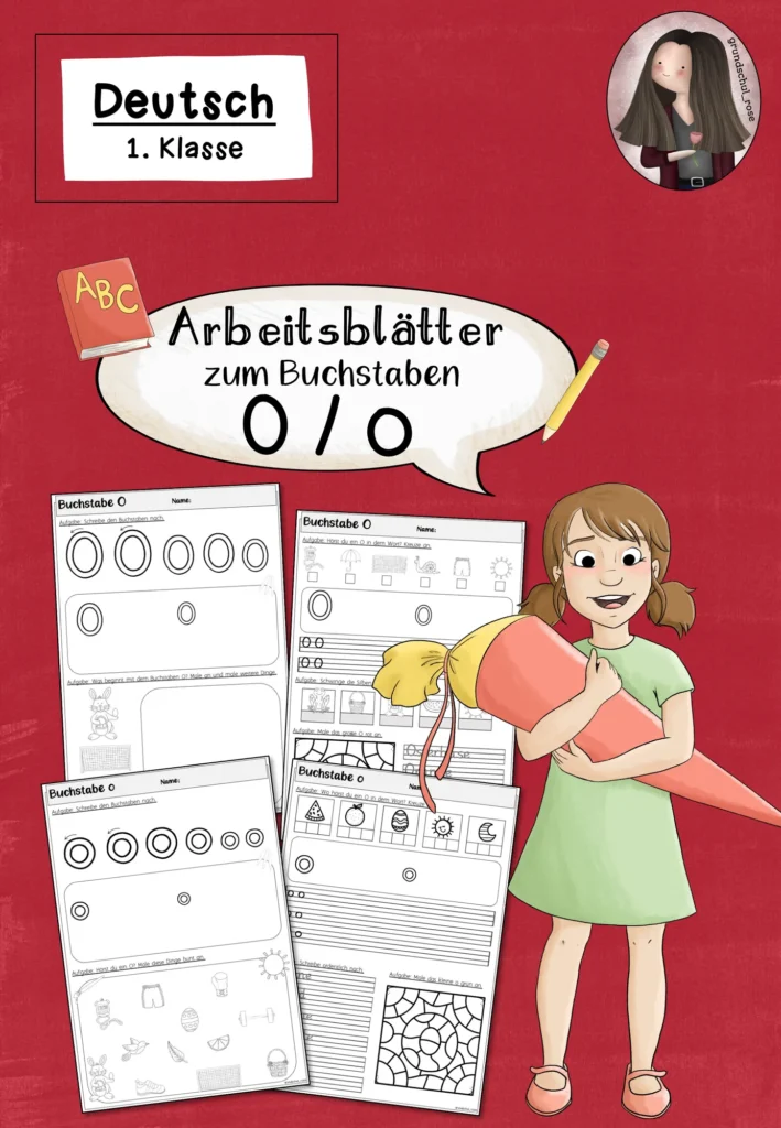Buchstabe O Arbeitsblätter | Einführung Klasse 1