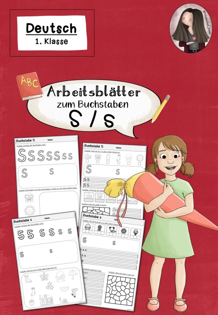 Buchstabe S Arbeitsblätter | Einführung Klasse 1