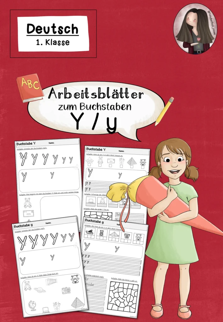 Buchstabe Y Arbeitsblätter | Einführung Klasse 1