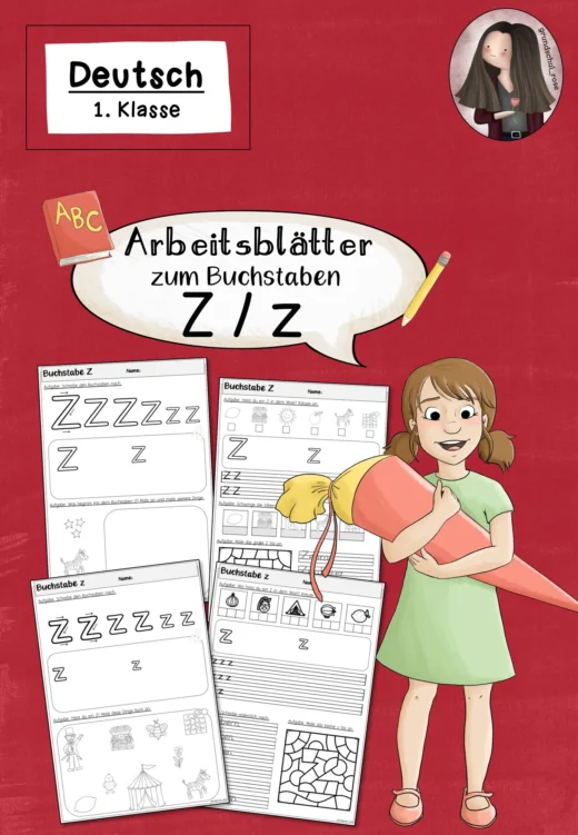Arbeitsblätter zur Einführung des Buchstabens Z (1. Klasse)