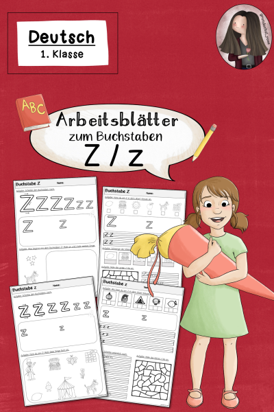 Arbeitsblätter zur Einführung des Buchstabens Z (1. Klasse) (621101)