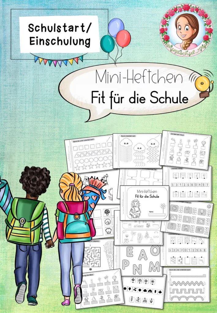 Fit für die Schule | Mini-Heft für Kita & Schulstart