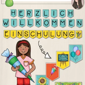 Wimpelkette für die Einschulung
