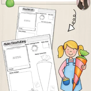 Erinnerung an die Einschulung (Wimpelkette)