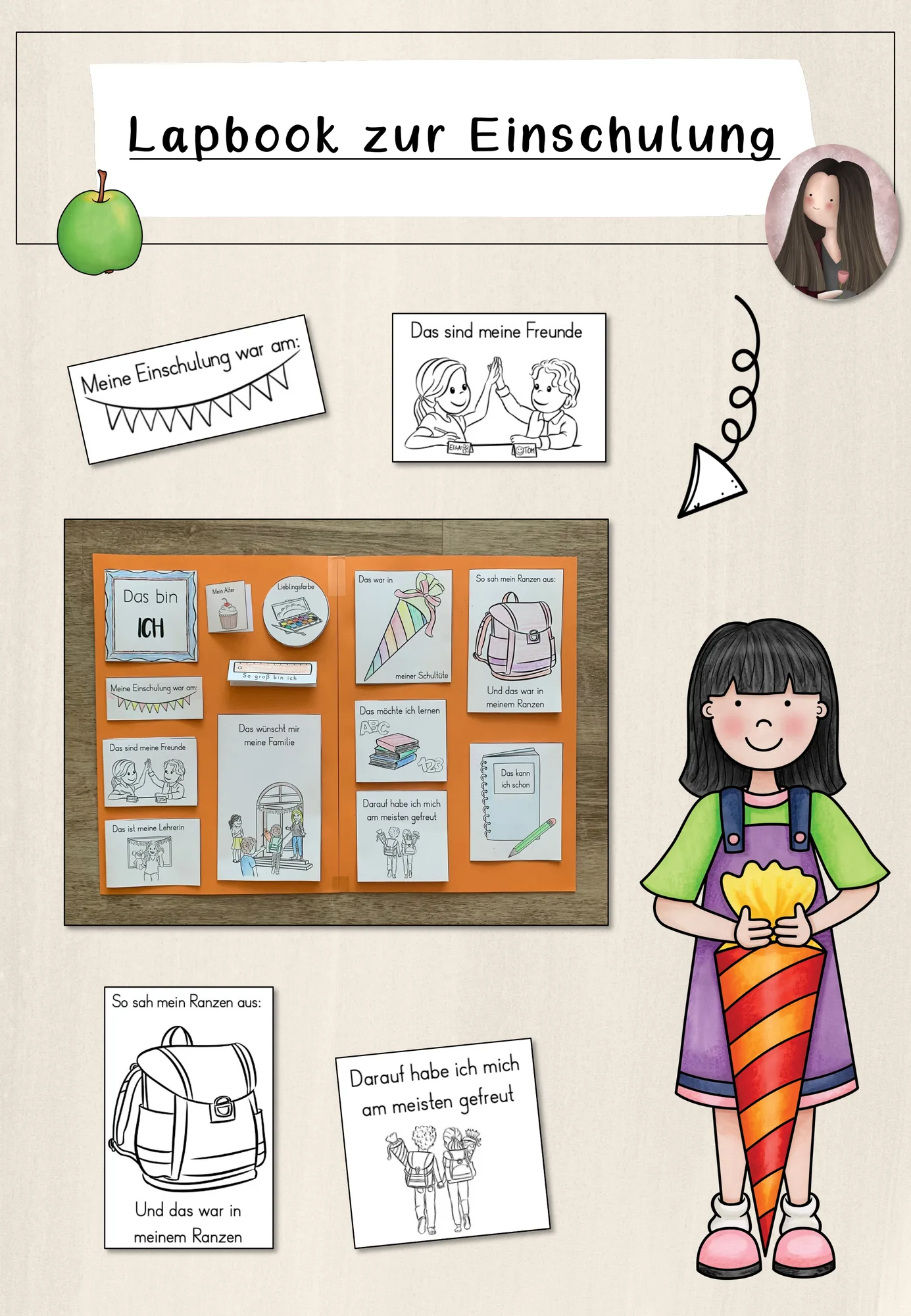 Lapbook zur Einschulung (1. Klasse)