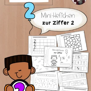 Mini-Heftchen zur Ziffer/Zahl 2 (1. Klasse)