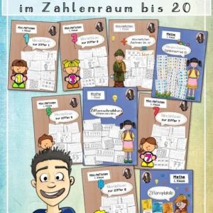 Mega-Paket Ziffern, Zahl, Menge und Zahlenraum bis 20