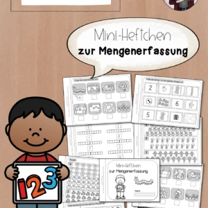 Mini-Heftchen Mengenerfassung ZR 10 (1. Klasse) – Mengen erkennen & zählen lernen