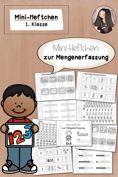 Mini-Heftchen Mengenerfassung ZR 10 (1. Klasse) – Mengen erkennen & zählen lernen (680310)