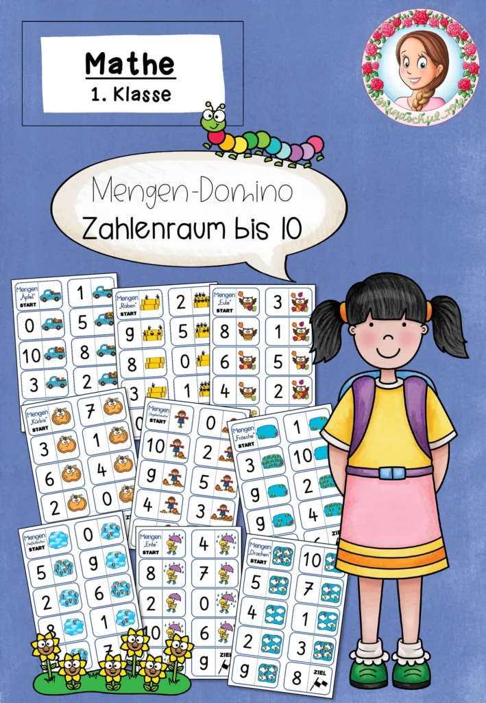 Lernspiel Mengen Mathematik Klasse 1 - Cover für Klasse 1