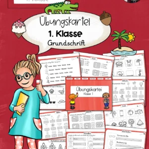 Übungskartei Grundschrift Klasse 1 Deutsch