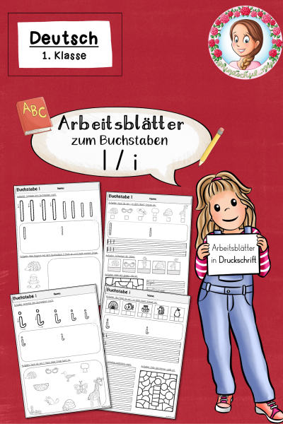 Arbeitsblätter zur Einführung des Buchstabens I in Druckschrift (1. Klasse) (707320)