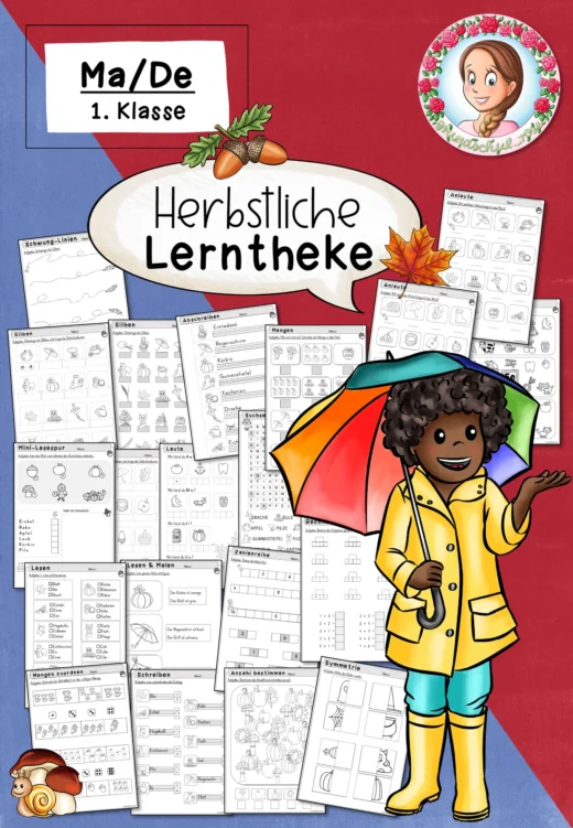 Herbst: Freiarbeit & Stationenlernen – Lerntheke Deutsch & Mathematik (1. Klasse)