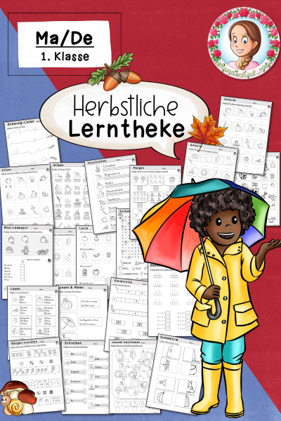 Herbst: Freiarbeit & Stationenlernen – Lerntheke Deutsch & Mathematik (1. Klasse) (712361)