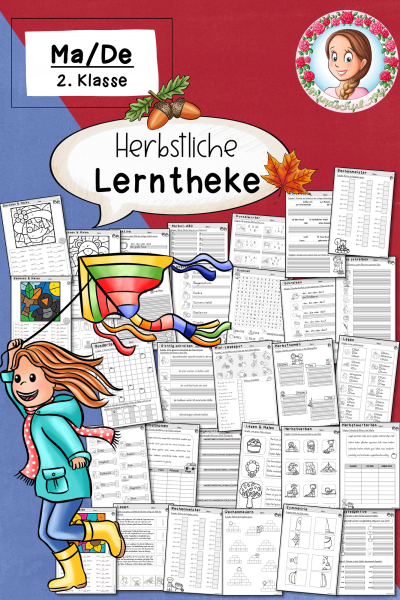 Herbst: Freiarbeit & Stationenlernen – Lerntheke Deutsch & Mathematik (2. Klasse) (712393)