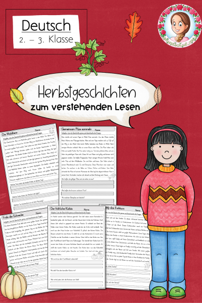 Herbst: Geschichten zum verstehenden Lesen – Lesetexte für die 2.& 3. Klasse (718385)