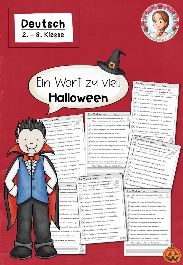 Unterrichtsmaterial Herbst Deutsch Klasse 2-3 - Cover für Klasse 2-3