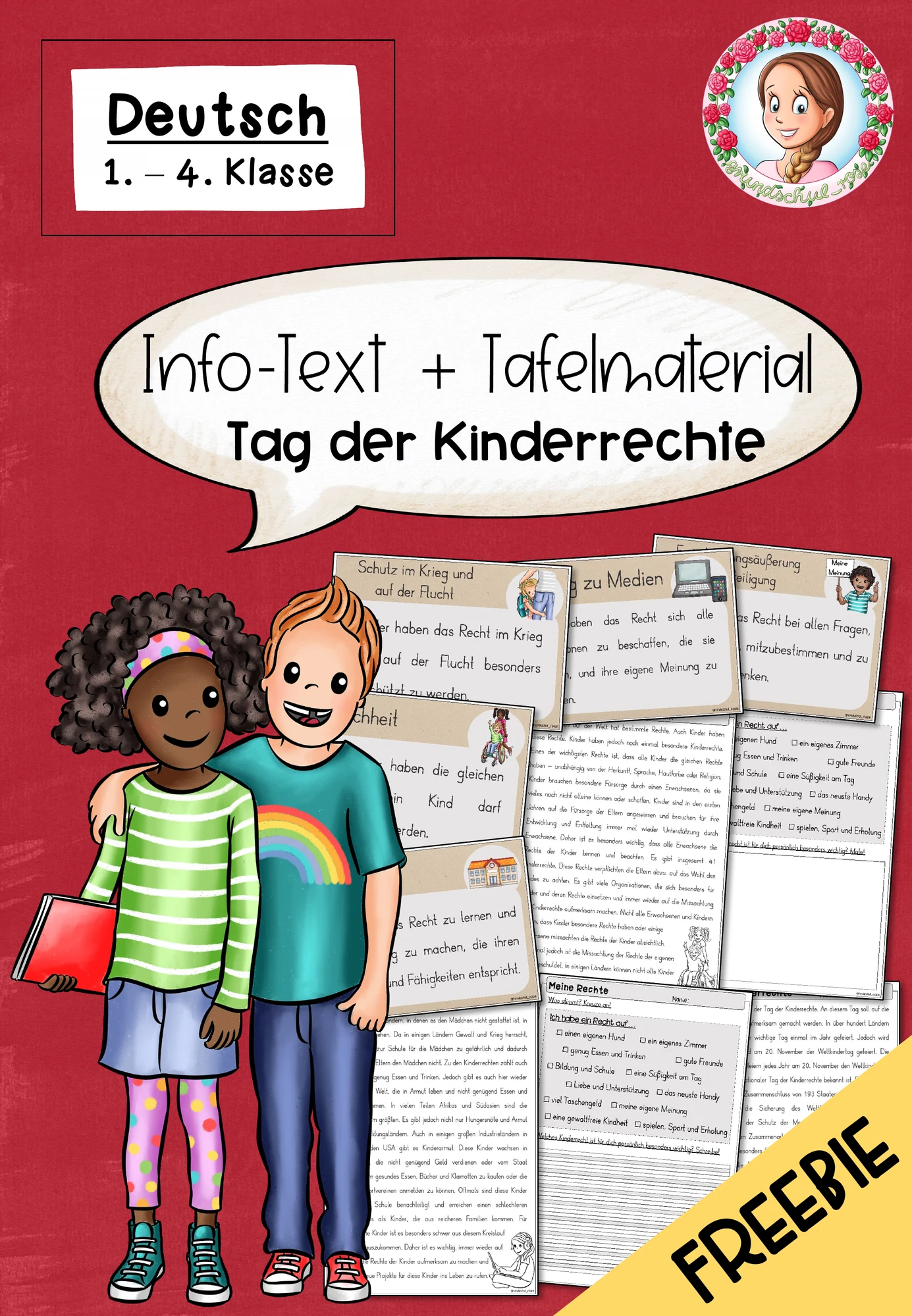 Kostenlos - Infotext zum Tag der Kinderrechte (1.-4. Klasse)