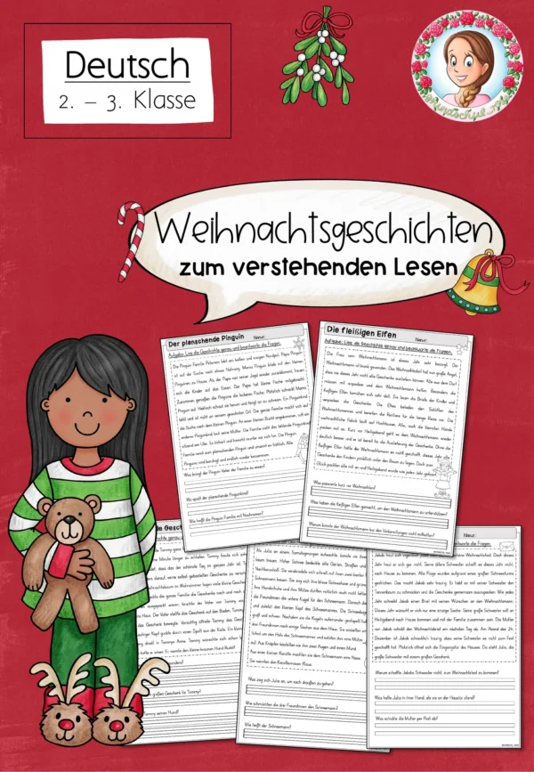Weihnachtsgeschichten zum verstehenden Lesen (2.-3. Klasse) – Cover für Deutsch, 2. Klasse, 3. Klasse