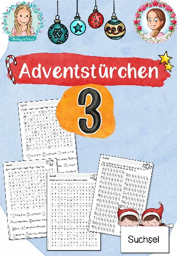 Cover: Adventstürchen 3: Suchsel (1.-4. Klasse) – digitales Unterrichtsmaterial für die Grundschule
