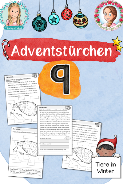 Adventstürchen 9: Tiere im Winter (1.-4. Klasse) (738157)