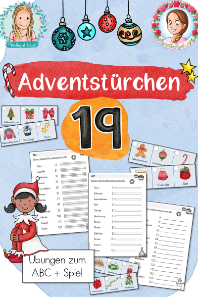 Adventstürchen 19: Übung zum ABC (1.-4. Klasse) (738173)