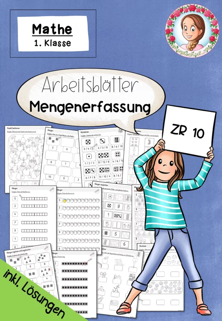 Arbeitsblätter Mengenerfassung Klasse 1 im Zahlenraum 10