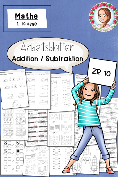 Arbeitsblätter Addition Subtraktion Klasse 1 ZR 10 (743062)