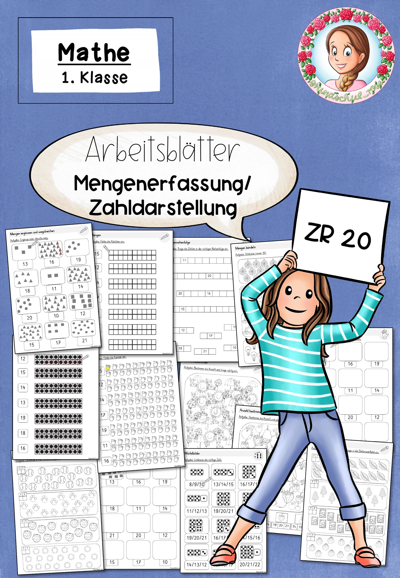 Arbeitsblätter Mengenerfassung Klasse 1 ZR 20