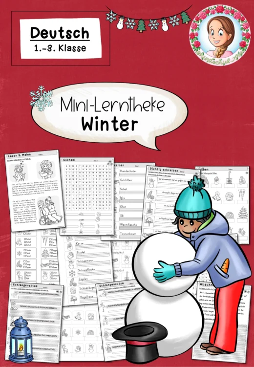 Mini-Lerntheke Winter (Klasse 1 bis 3) Deutsch