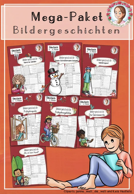 Mega-Paket: Bildergeschichten schreiben (2.-4. Klasse)