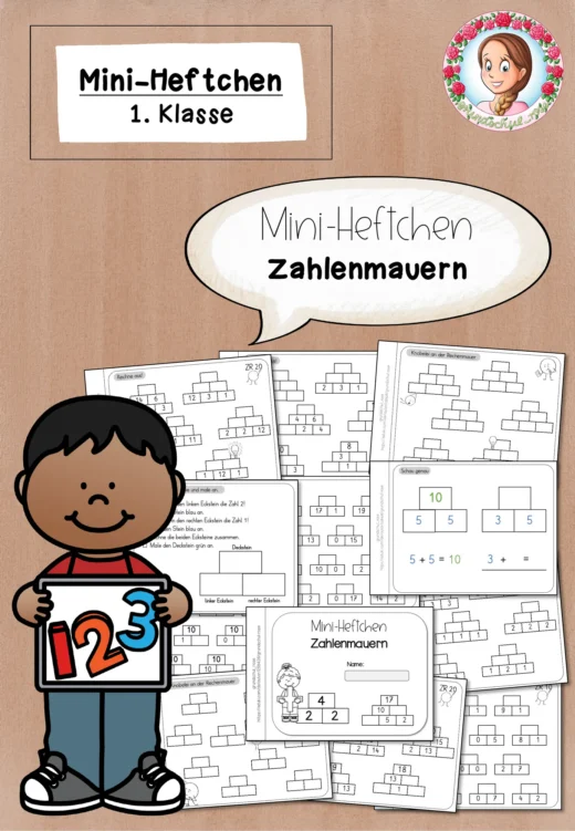 Mini-Heftchen Zahlenmauern (1. Klasse)
