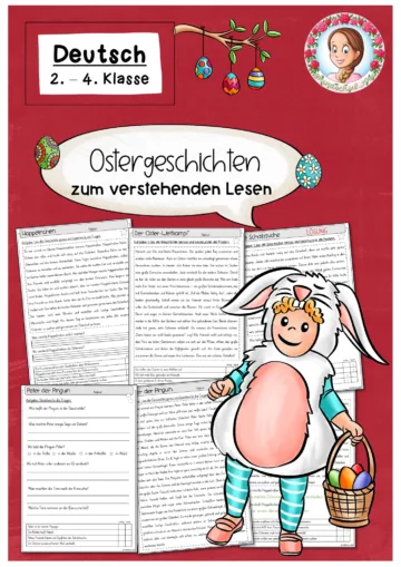 Cover: Verstehendes Lesen Ostern Klasse 2 bis 3 – digitales Unterrichtsmaterial für die Grundschule