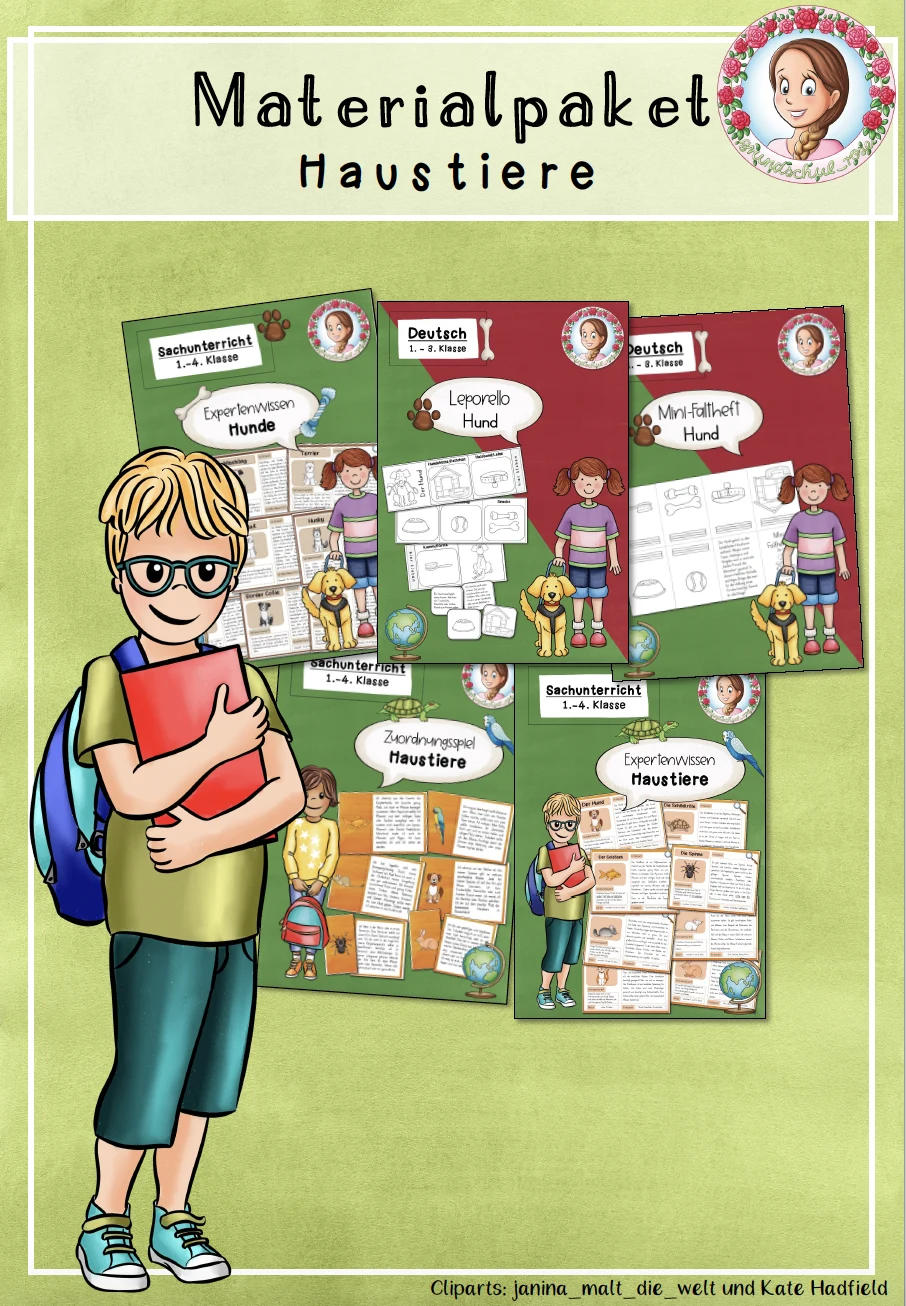 Haustiere Materialpaket | Sachunterricht Klasse 1-4