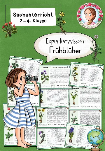 Cover: Frühblüher Wissenskartei | Sachunterricht Klasse 2-4 – digitales Unterrichtsmaterial für die Grundschule