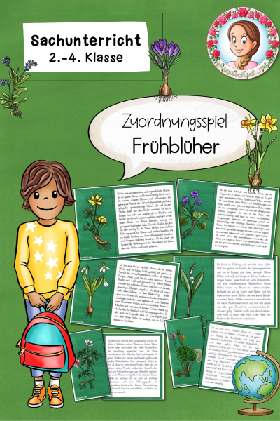 Zuordnungsspiel zu den Frühblühern / Frühblüher (2.-4. Klasse) (792022)